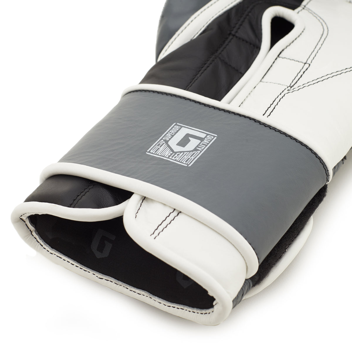 MAK-10 BOXING GLOVES - 12OZ / 16OZ - GREY / WHITE