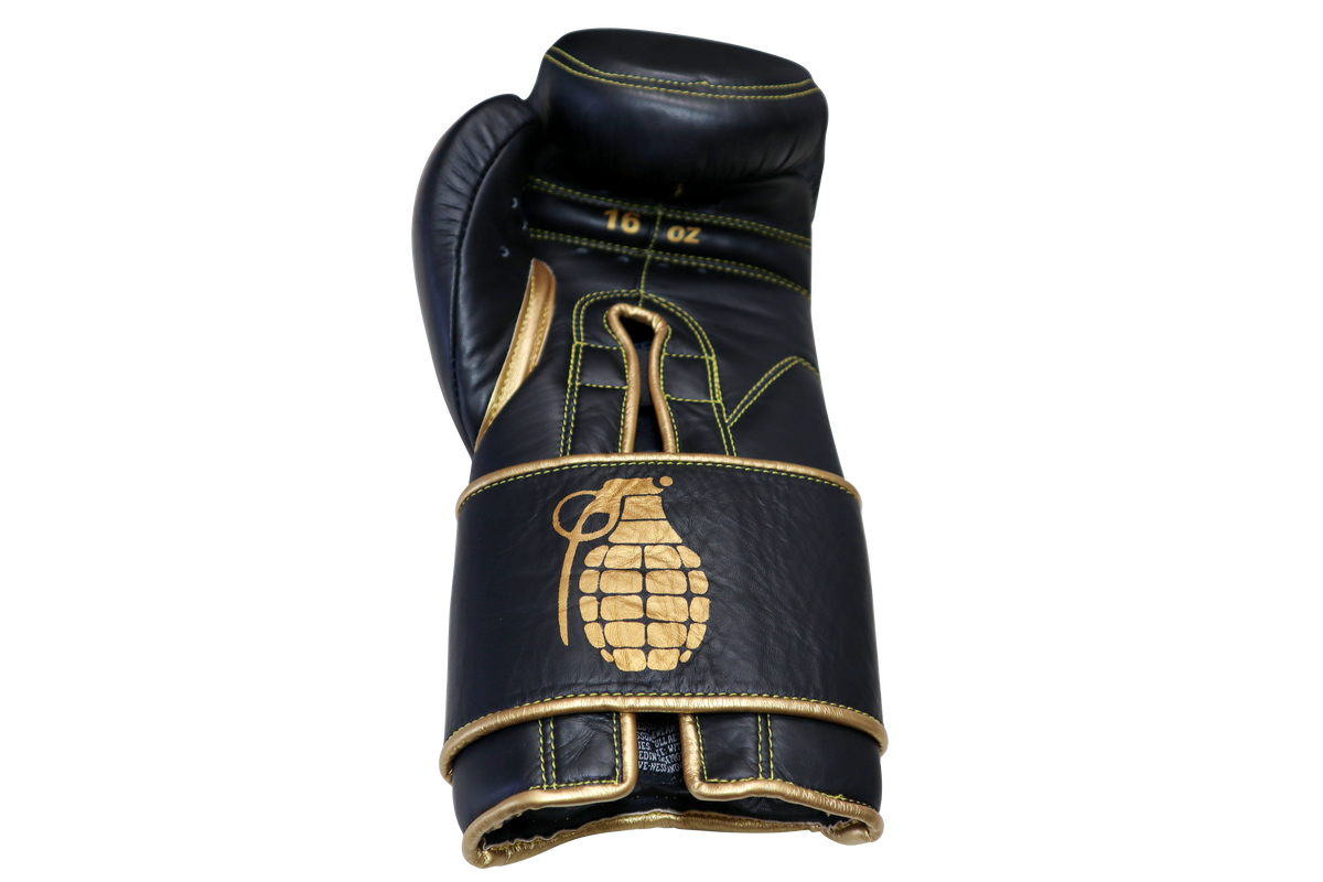 GRENADES BOXING GLOVES - 16OZ - BLACK / GOLD