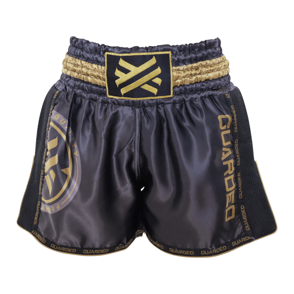 MUAY THAI SHORTS - BLACK / GOLD