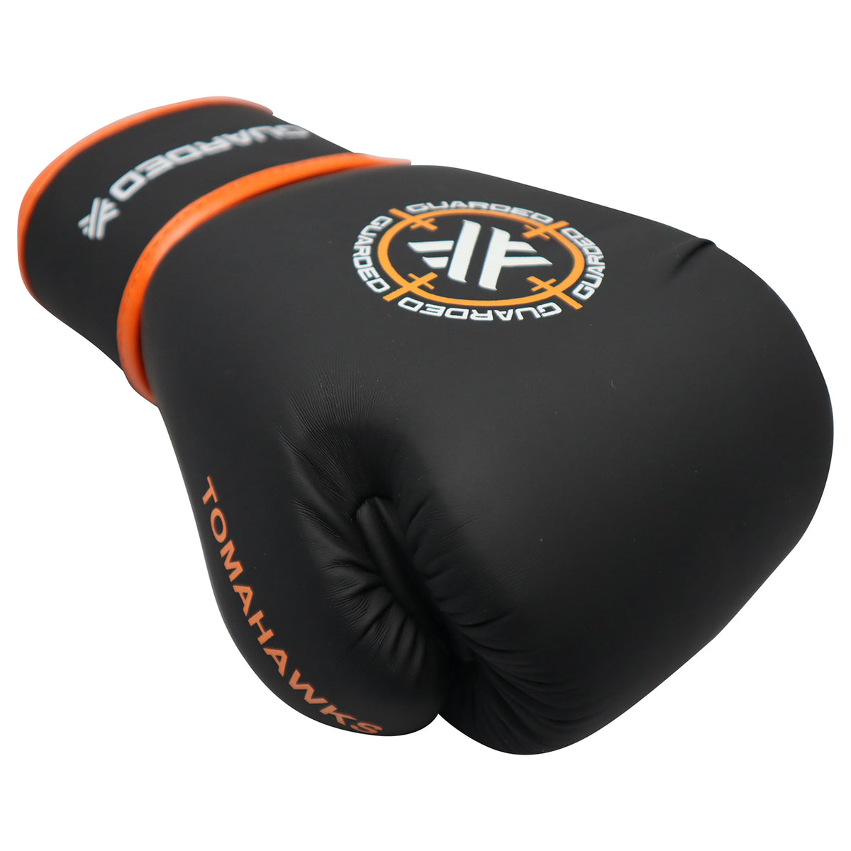 KIDS BOXING GLOVES - TOMAHAWKS - 6OZ - MATTE BLACK / ORANGE