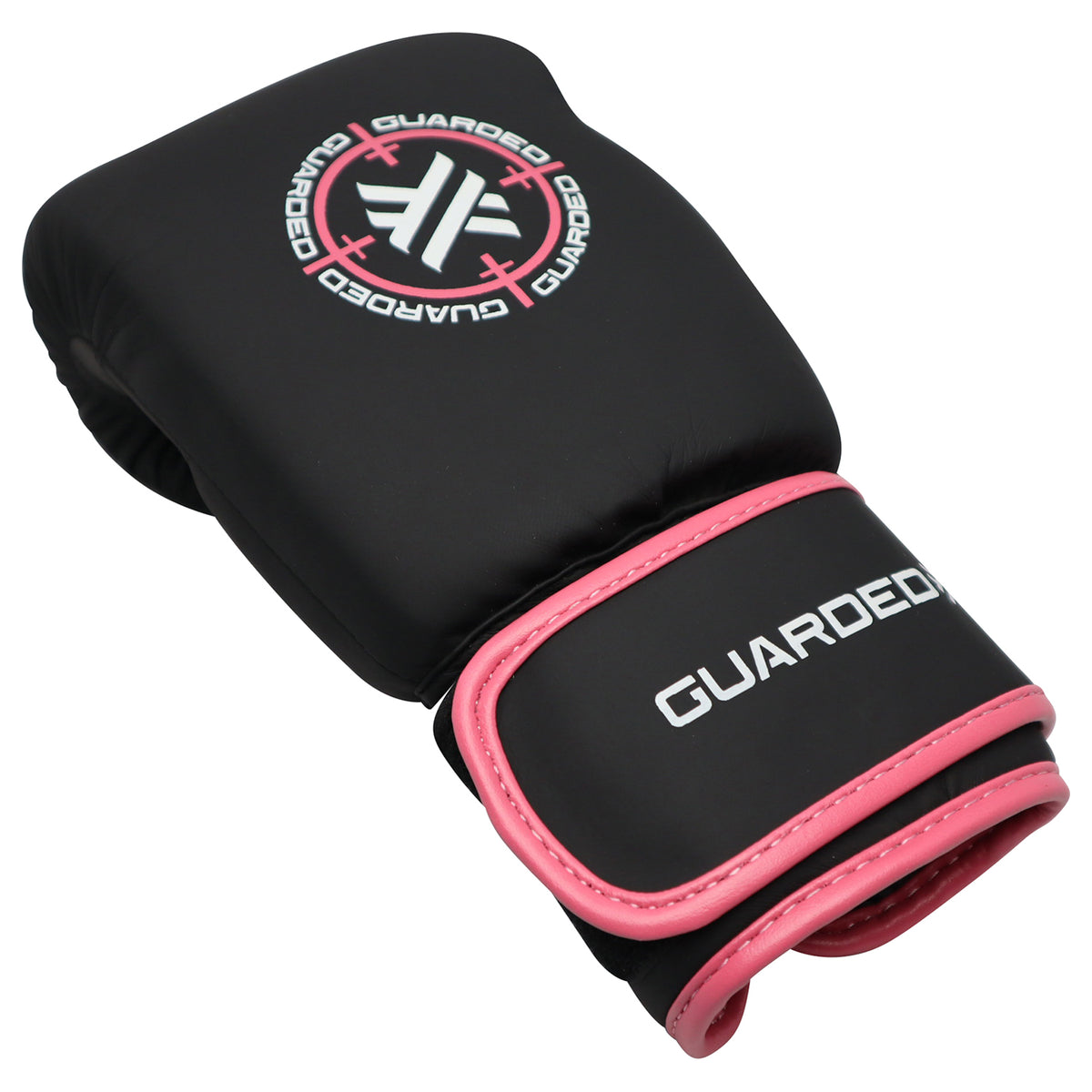 KIDS BOXING GLOVES - TOMAHAWKS - 6OZ - MATTE BLACK / PINK