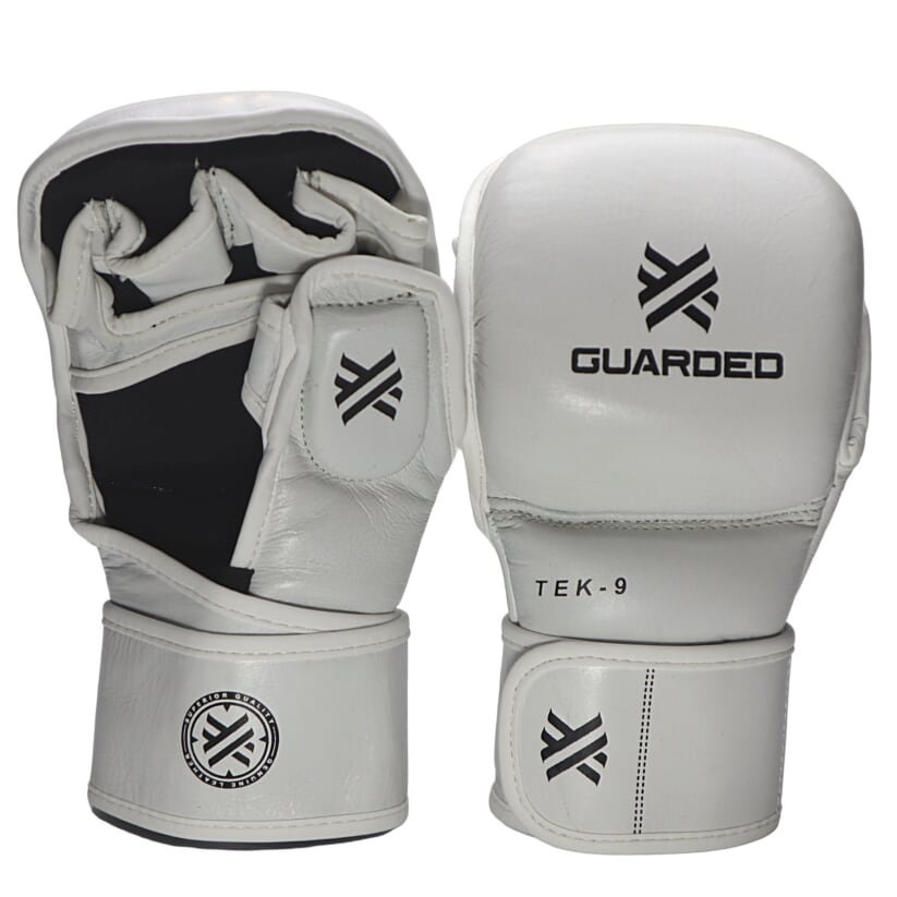 TEK-9 MMA SPARRING GLOVES - 7OZ - WHITE