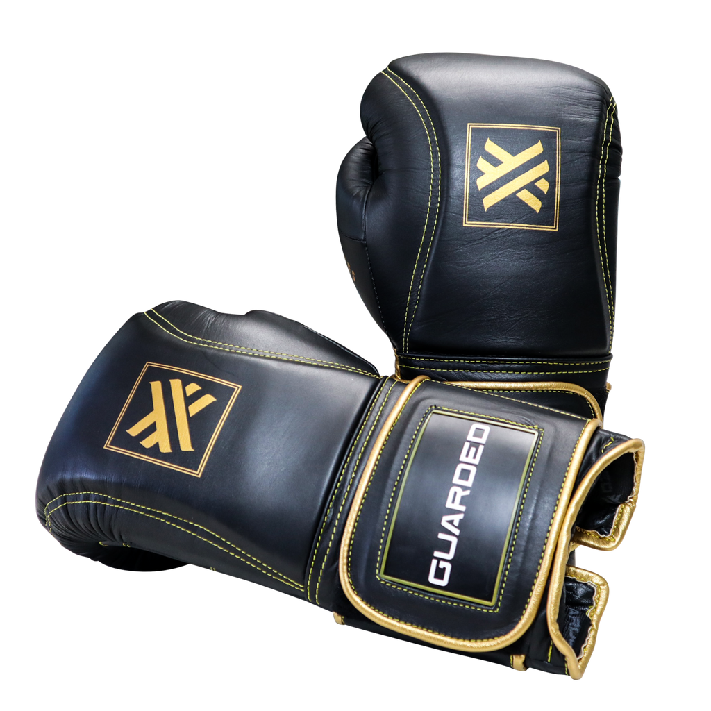 GRENADES BOXING GLOVES 16OZ BLACK / GOLD Guarded Combat